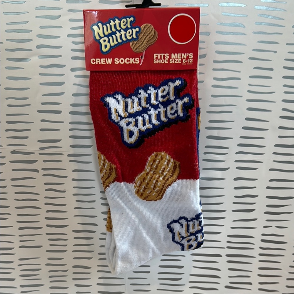 Nutter Butter Crew Socks size 6-12